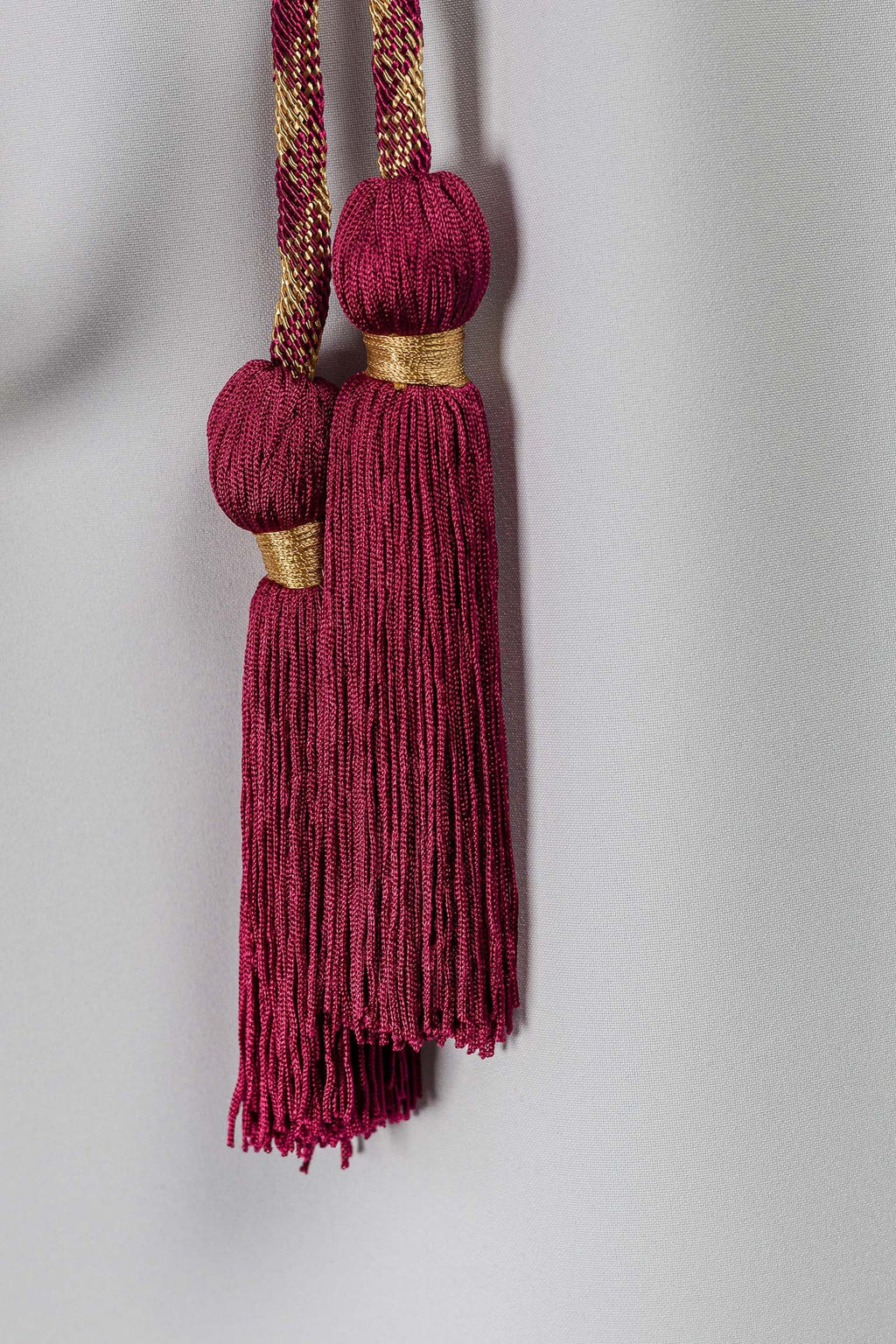 Cingulum litúrgico rojo-dorado premium