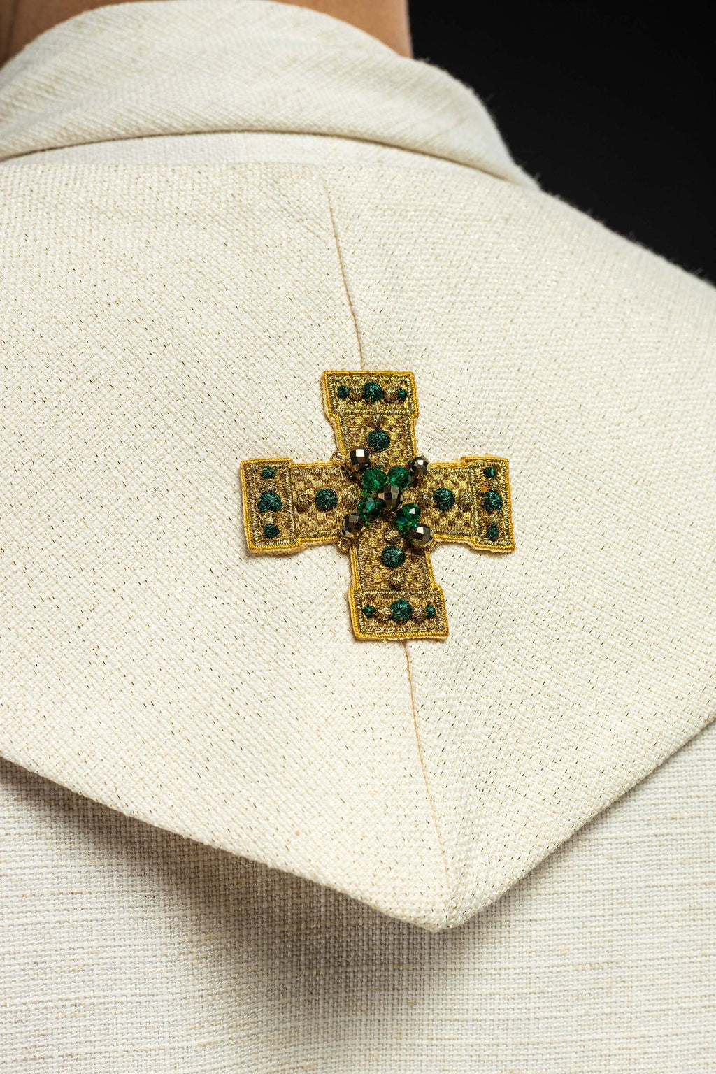 Ręcznie wykonana stuła z naturalnymi kamieniami Handmade 2013 - ORNATY.PL