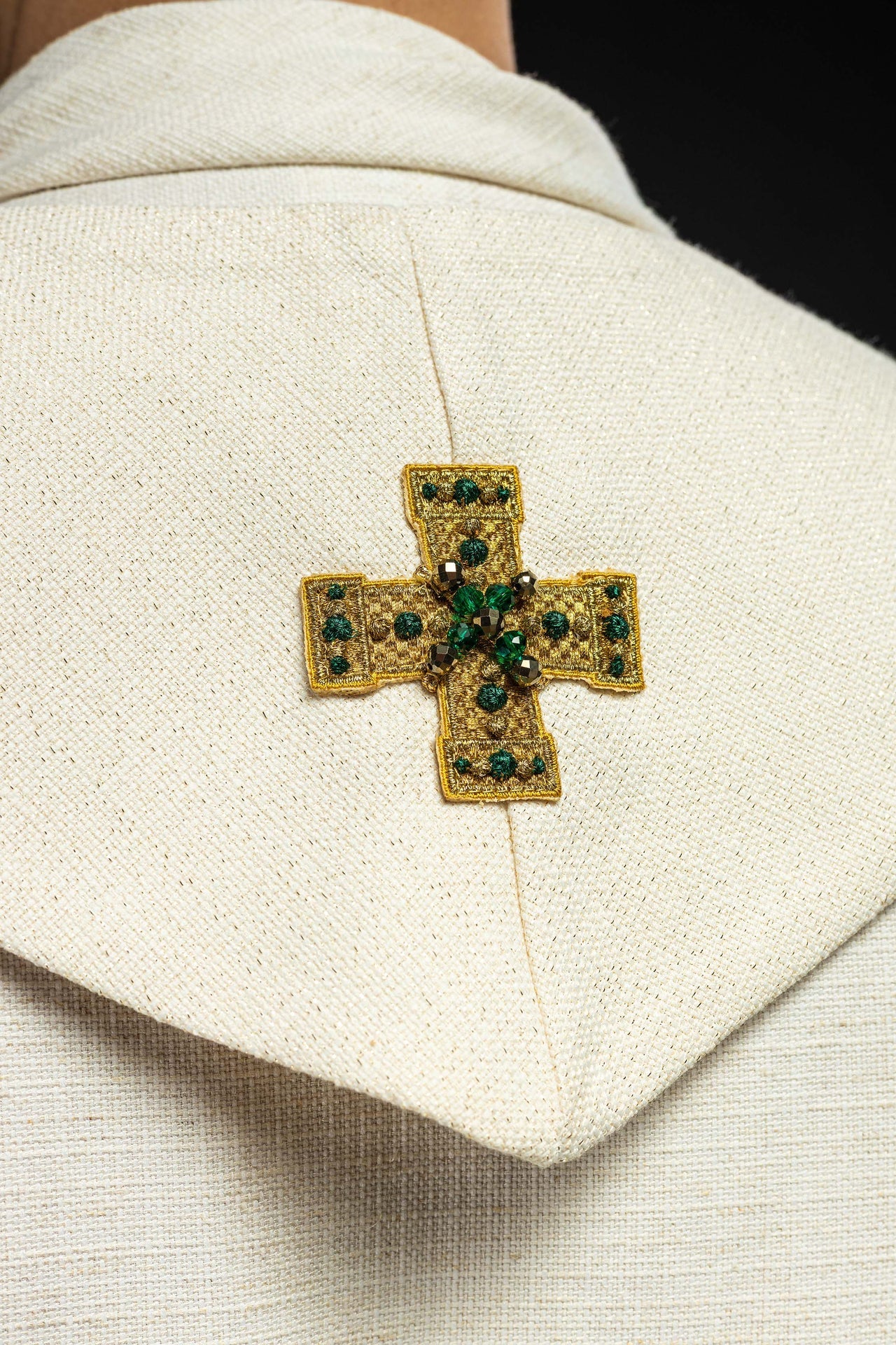 Ręcznie wykonana stuła z naturalnymi kamieniami Handmade 2013 - ORNATY.PL