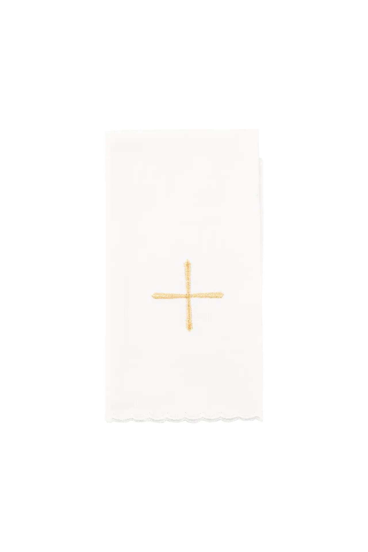 Embroidered chalice linens set red velvet