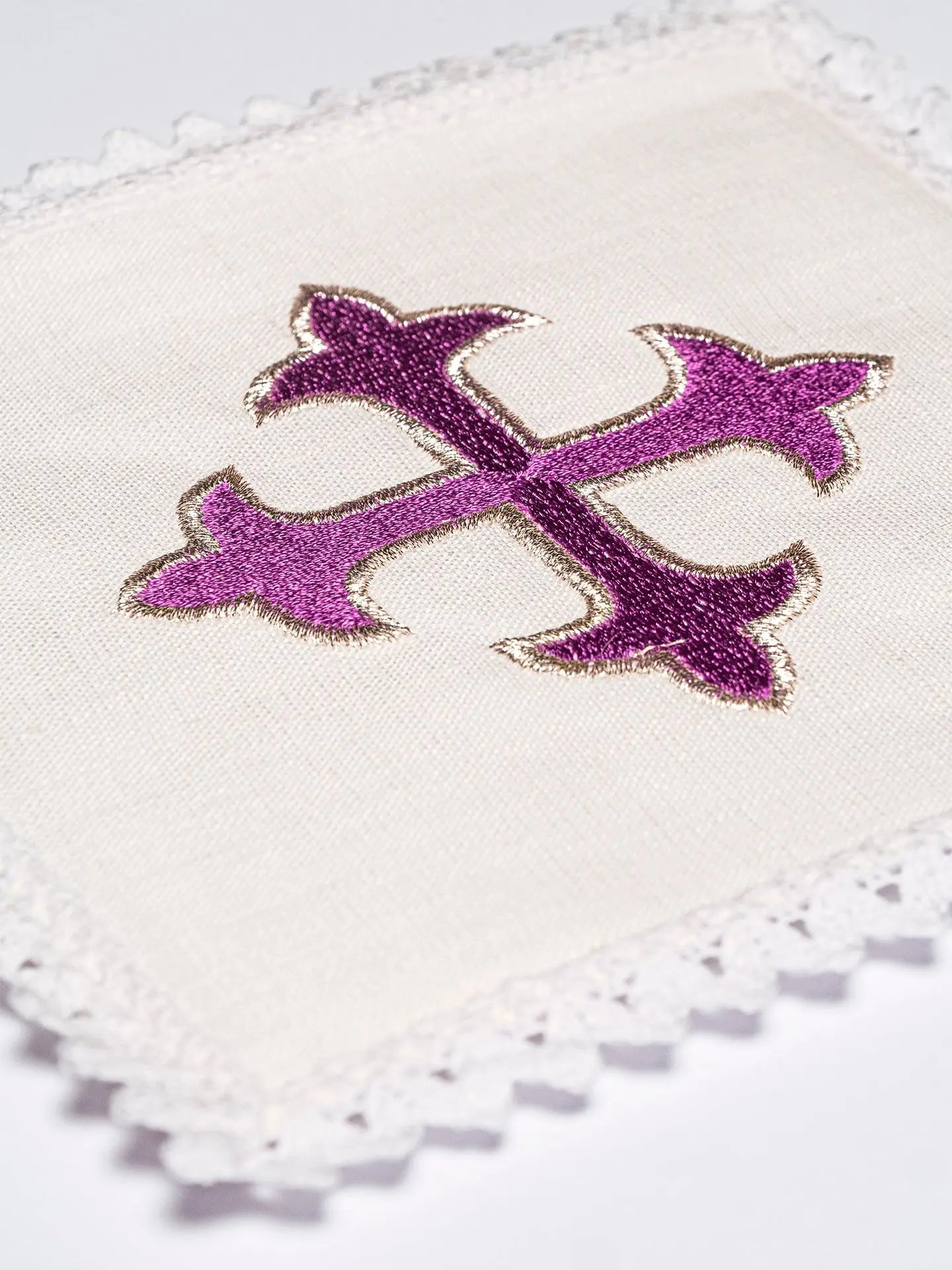 Linen chalice linen embroidered Cross