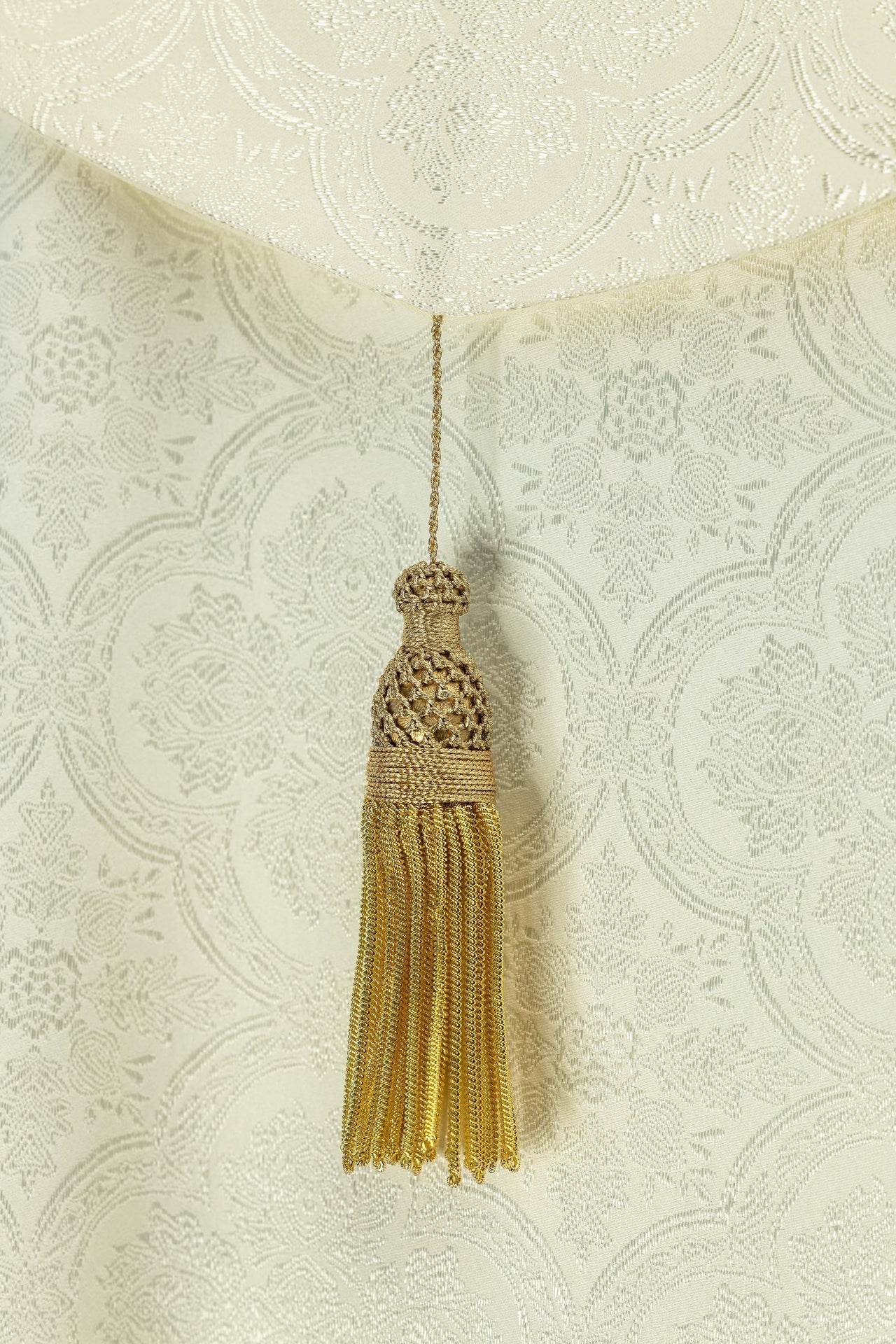 Kapa liturgiczna żakardowa ecru - ORNATY.PL