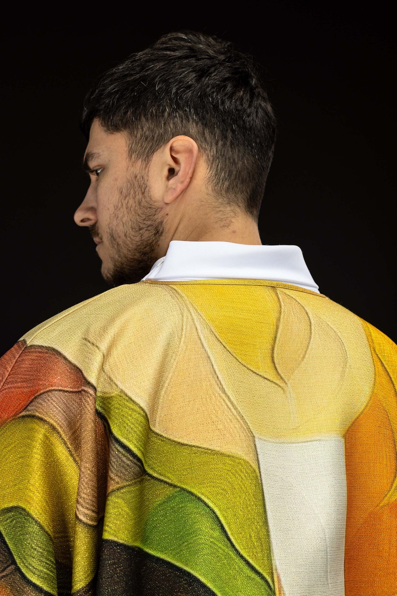 Dalmatyka drukowana kolorowa z motywem krzyża - ORNATY.PL