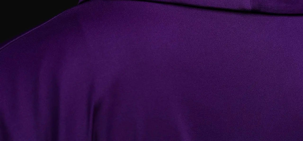 Casulla bordada Cruz púrpura ligera de punto SACROLITE