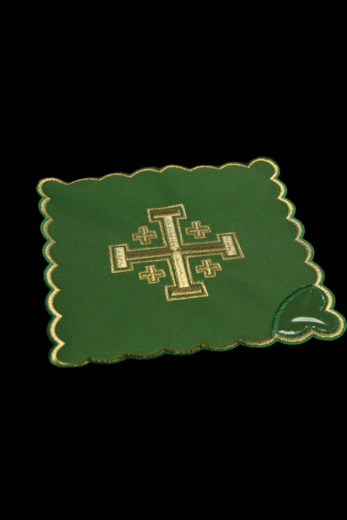 Juego de Palias con Cruz de Jerusalén bordada en cuatro colores litúrgicos