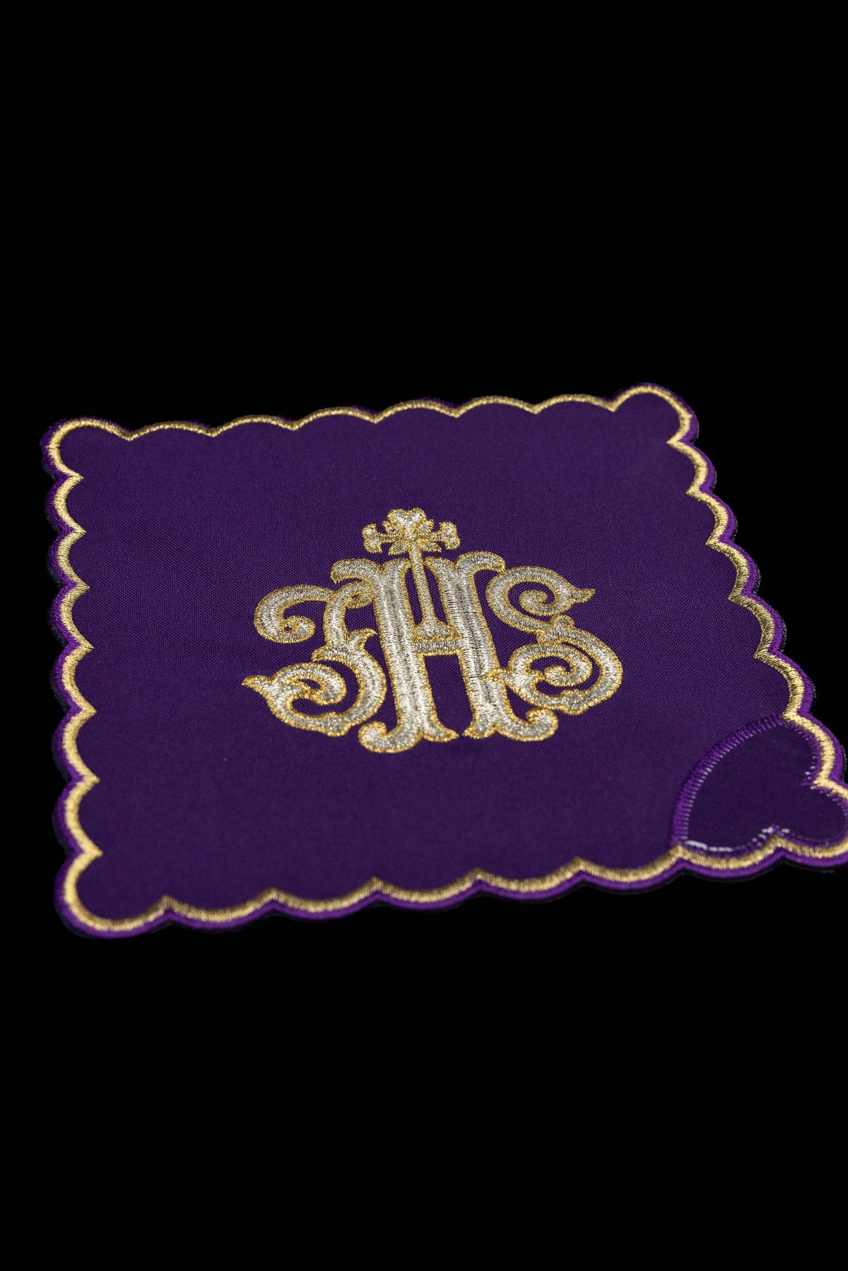 Juego de Palias con símbolo IHS bordado en cuatro colores litúrgicos