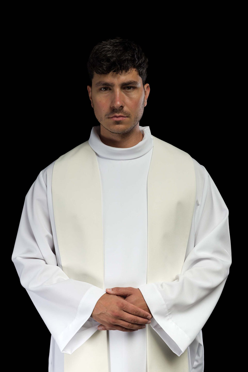 Stuła kapłańska z haftem Krzyża i Baranka - ORNATY.PL