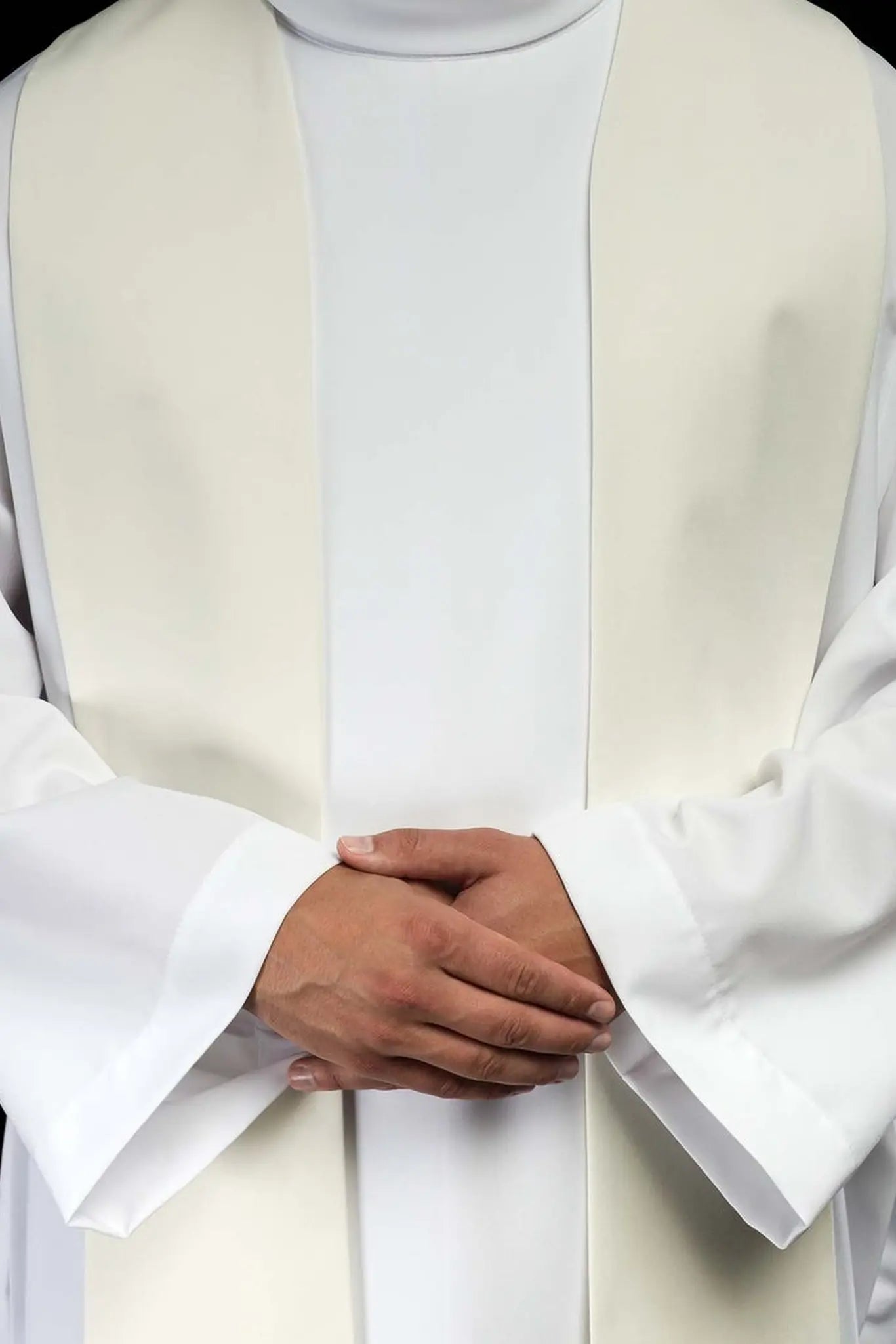 Estola de sacerdote con bordado de la Cruz y el Cordero