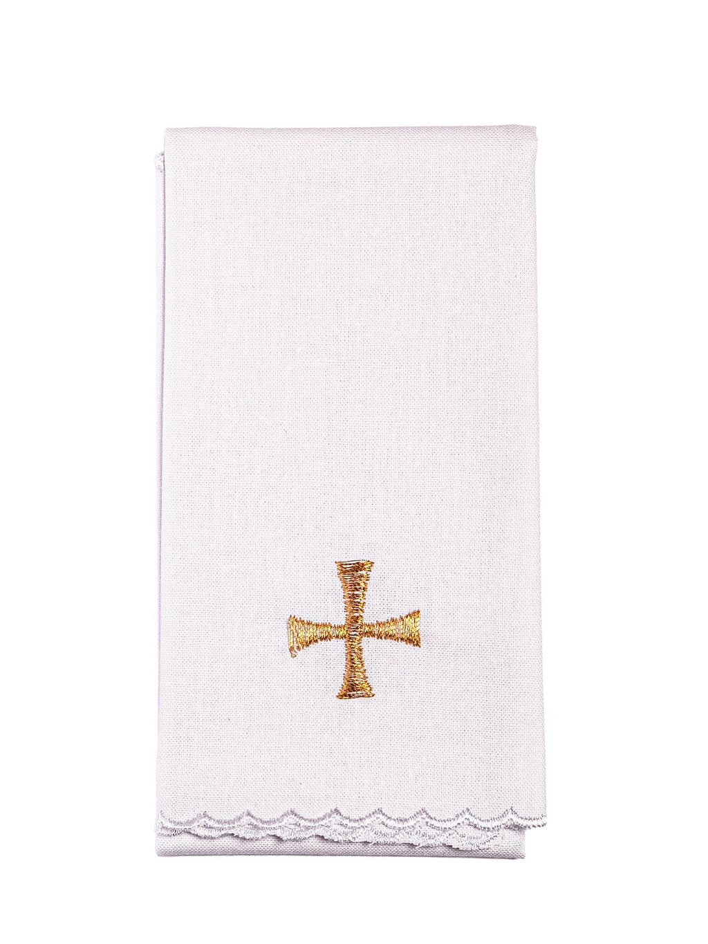 Bielizna kielichowa z złotym haftem na Boże Narodzenie