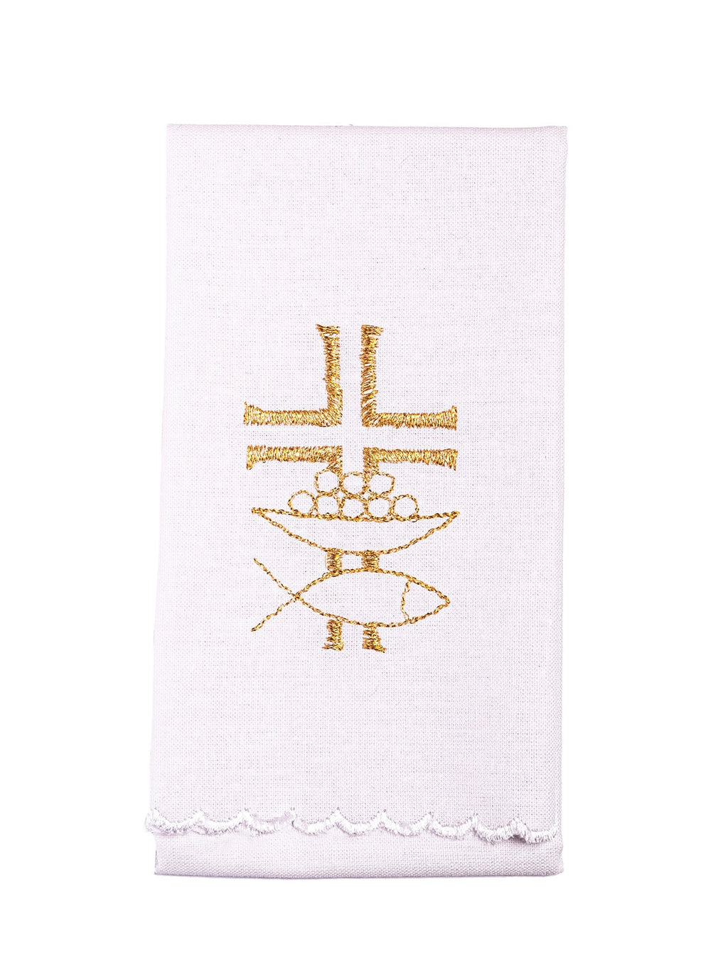 Bielizna kielichowa z złotym wykończeniem