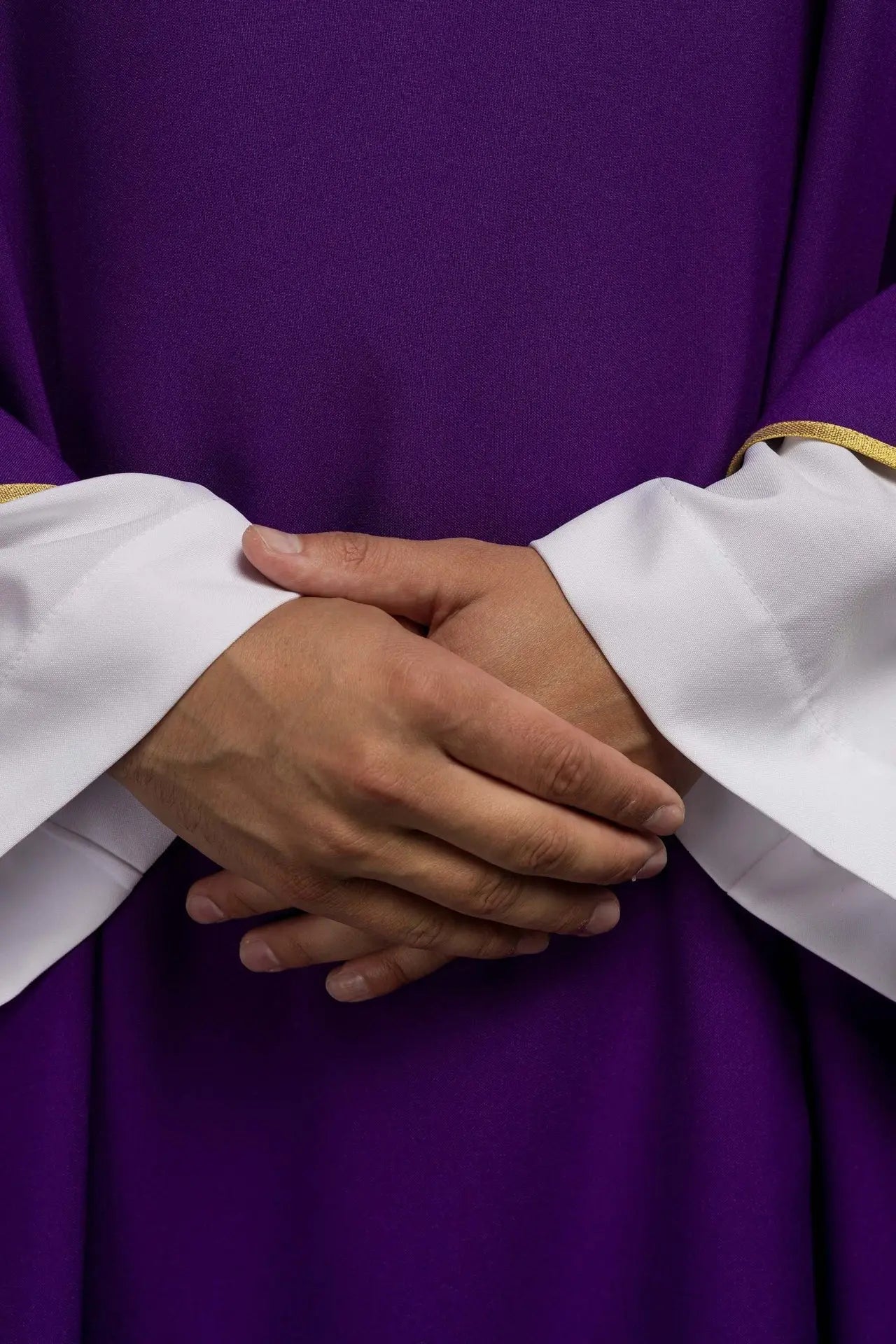 Purple Smooth Dalmatic with Gold Trim