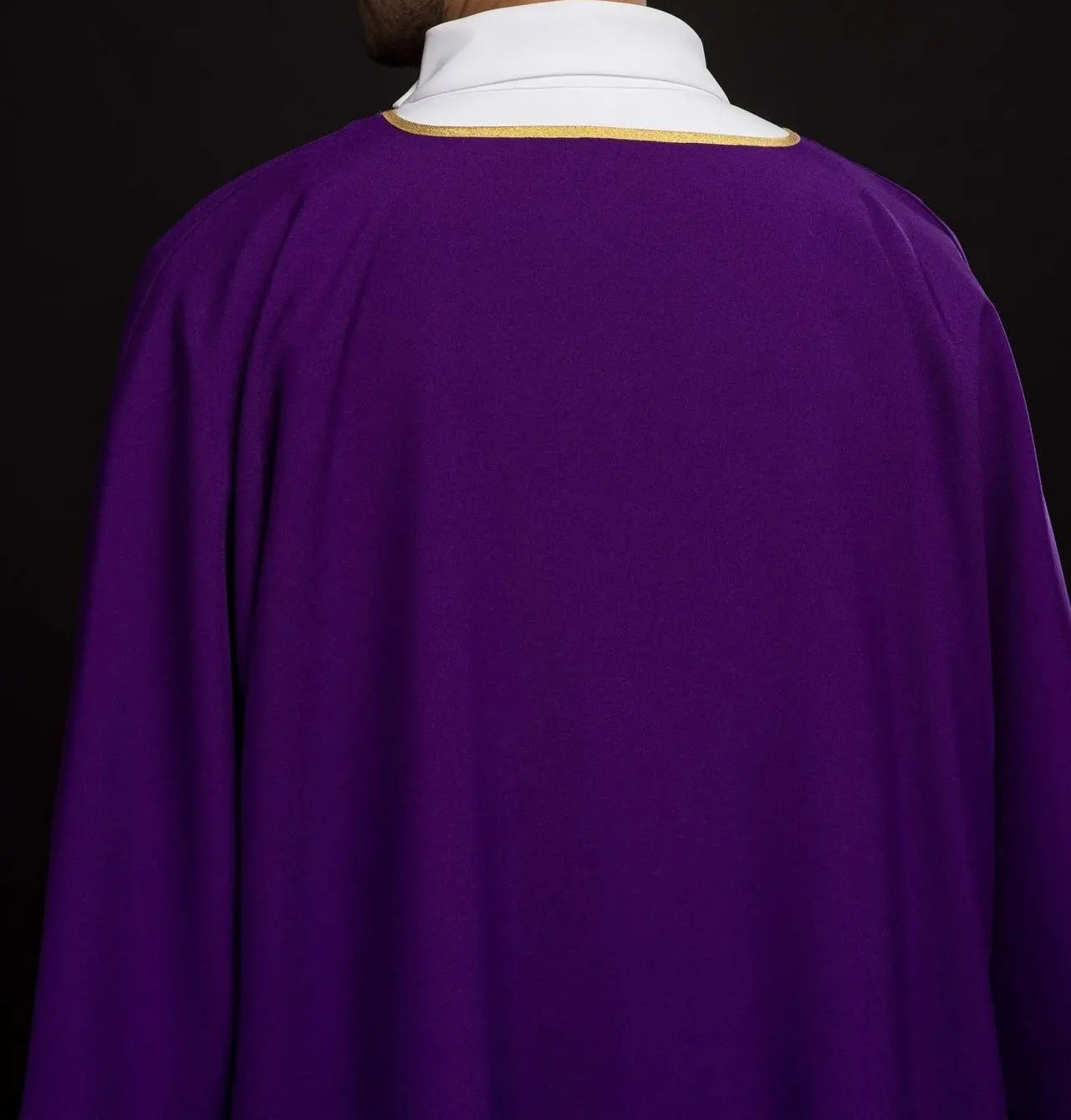 Purple Smooth Dalmatic with Gold Trim