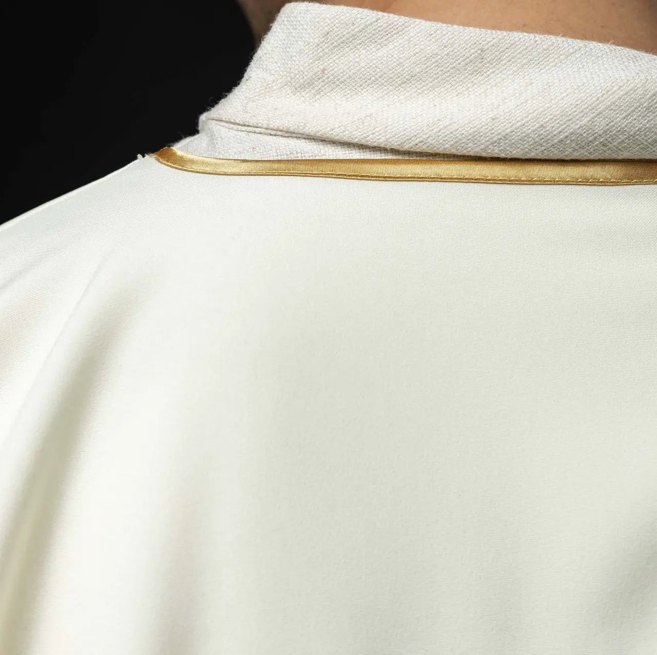 Ecru Dalmatic with Marian Embroidery