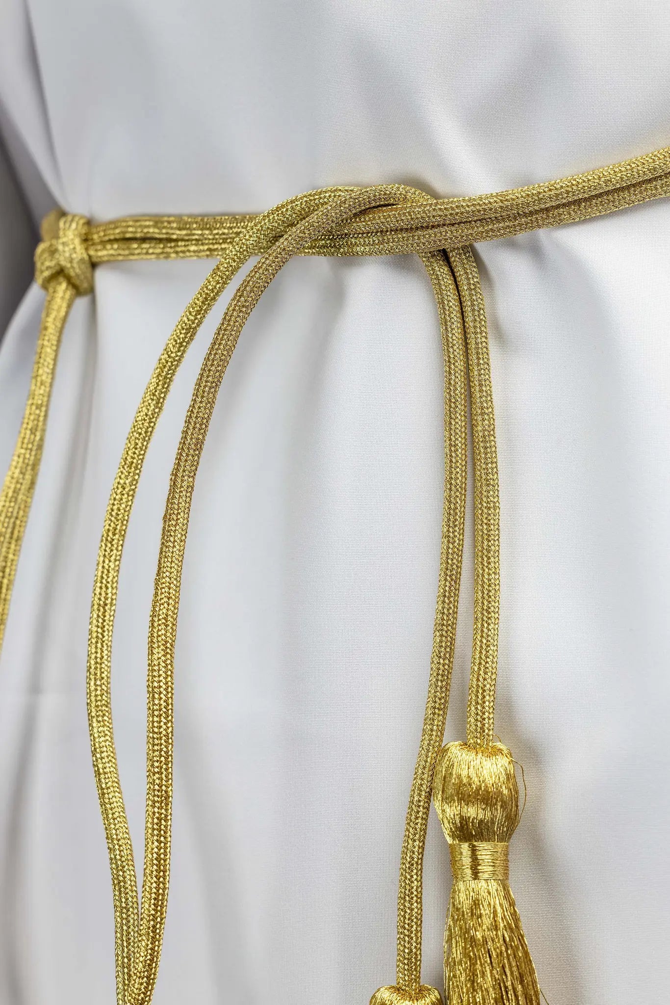 Gold liturgical cincture with tassels - HAFTINA ATELIER