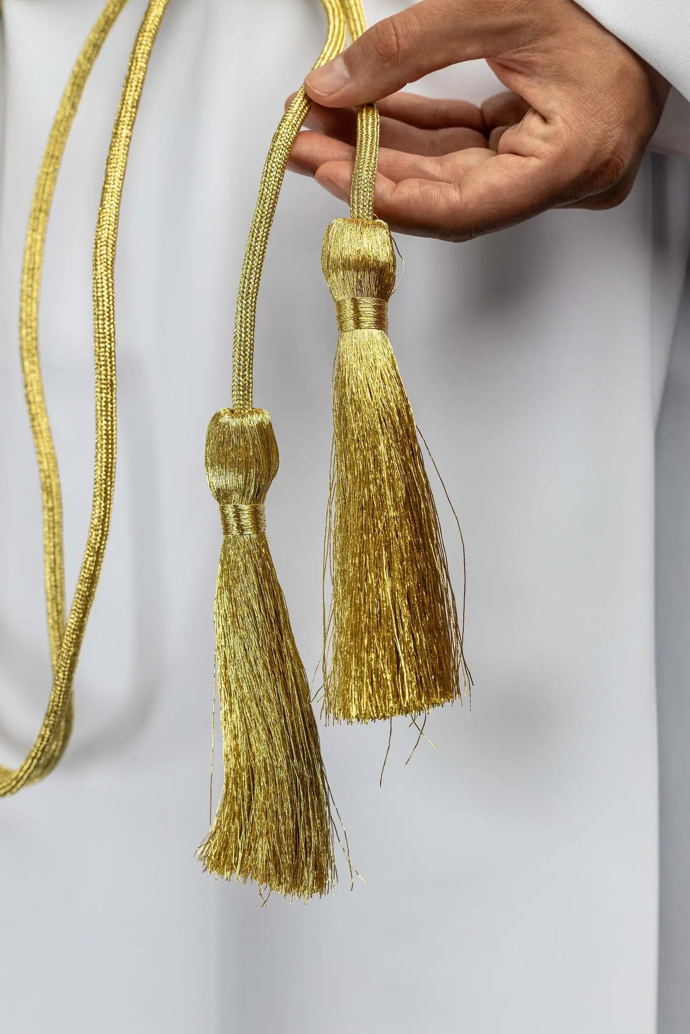 Gold liturgical cincture with tassels - HAFTINA ATELIER