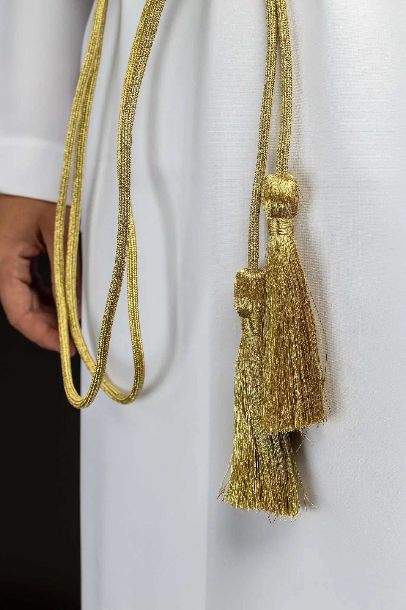 Gold liturgical cincture with tassels - HAFTINA ATELIER