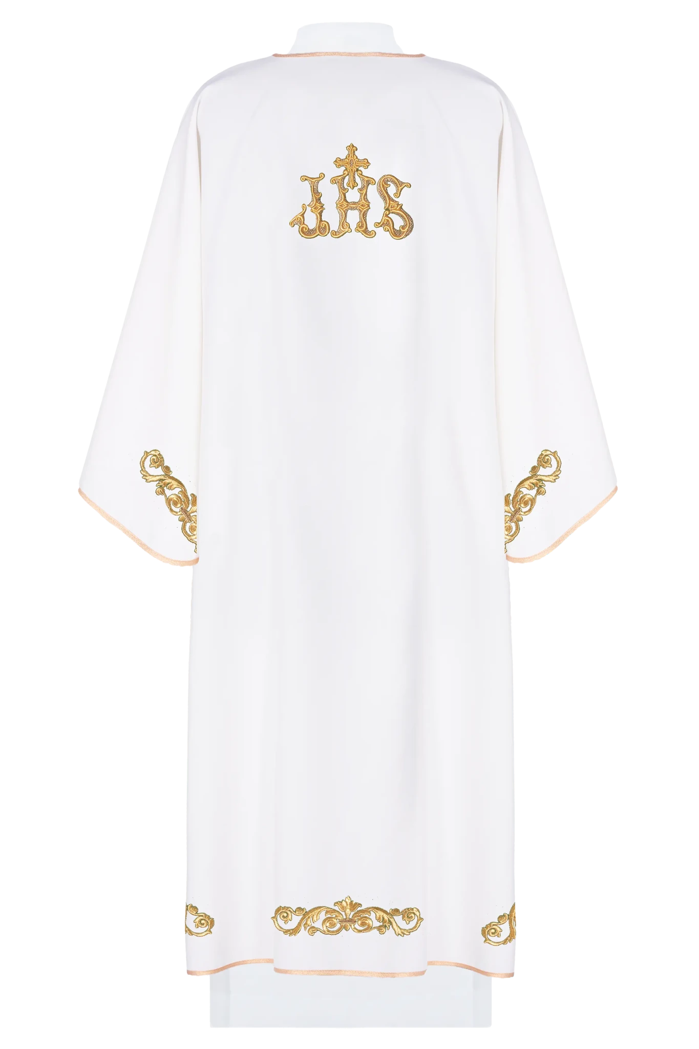 IHS embroidered ecru dalmatics - HAFTINA ATELIER