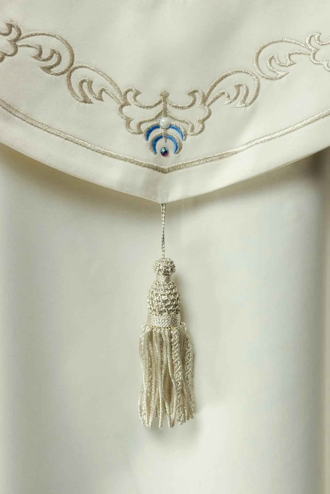 Capilla litúrgica bordada con símbolo mariano 150 cm