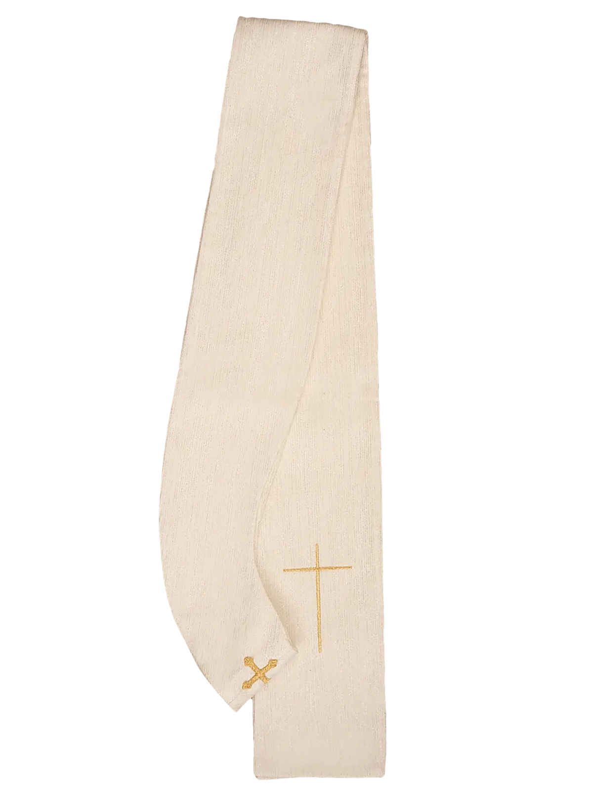 Estola marfil con cruces doradas