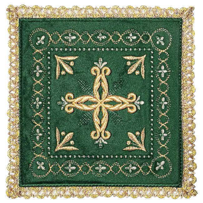 Chalice linen made of velvet with gold embroidery
