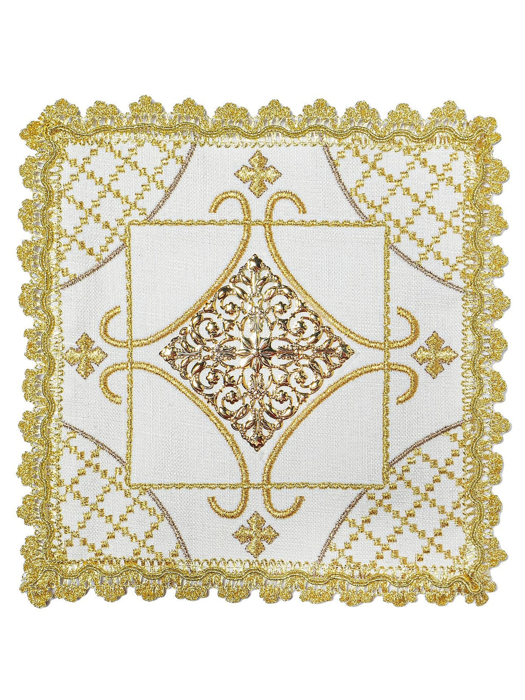 Komplet Kielichowy Bogato Haftowany Z IHS