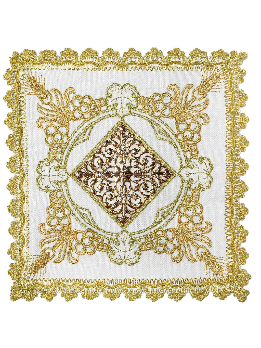 Komplet Kielichowy Bogato Haftowany Z IHS