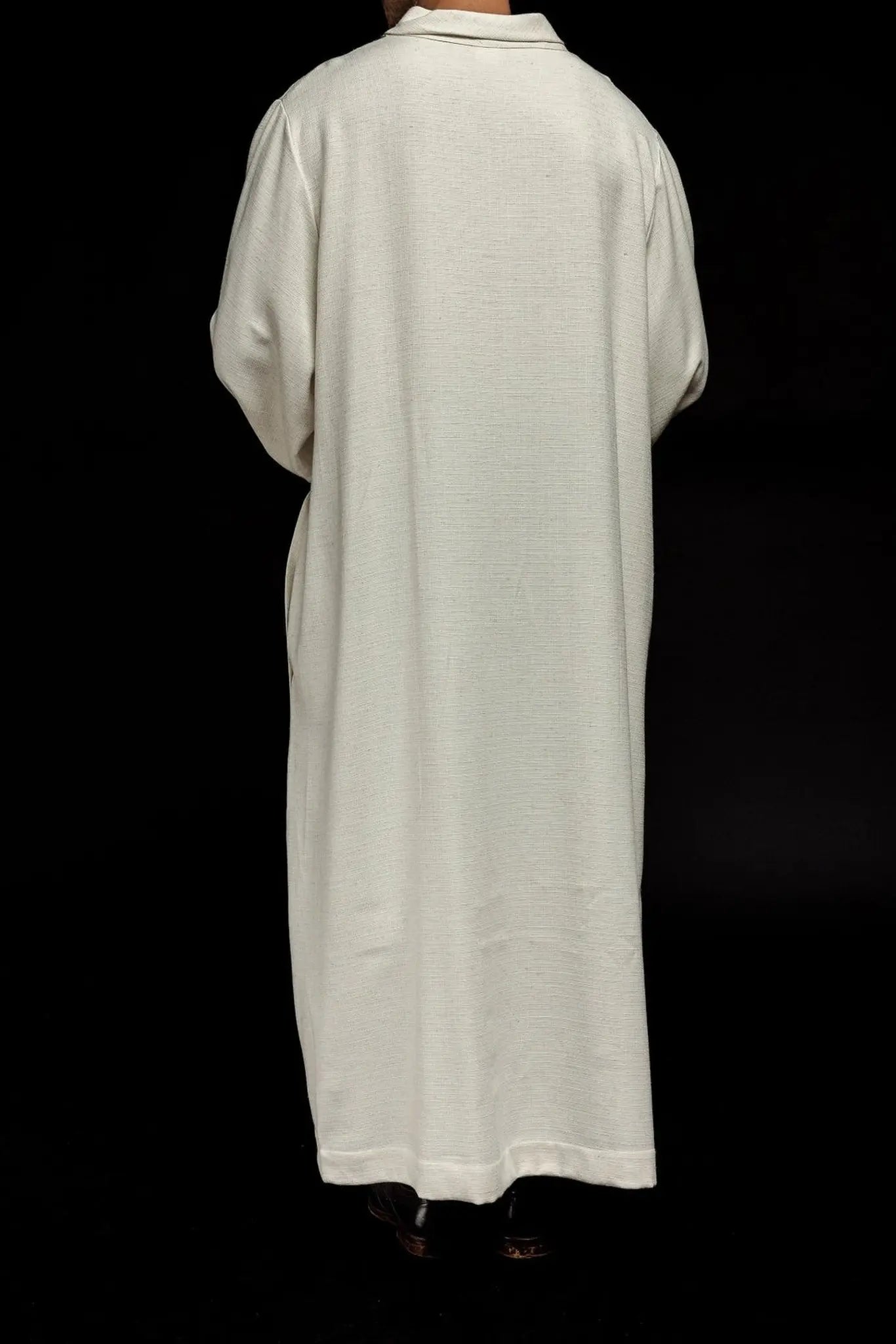 Alba de lino para sacerdote en tela de tejido natural