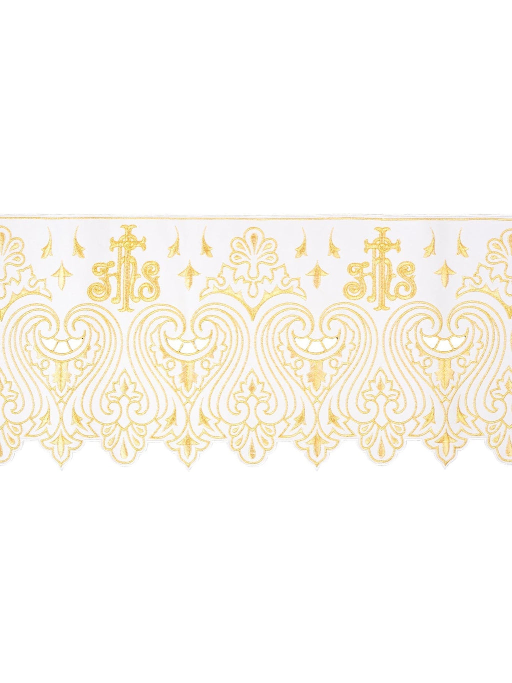 Metraż z haftem czołowym IHS Biały