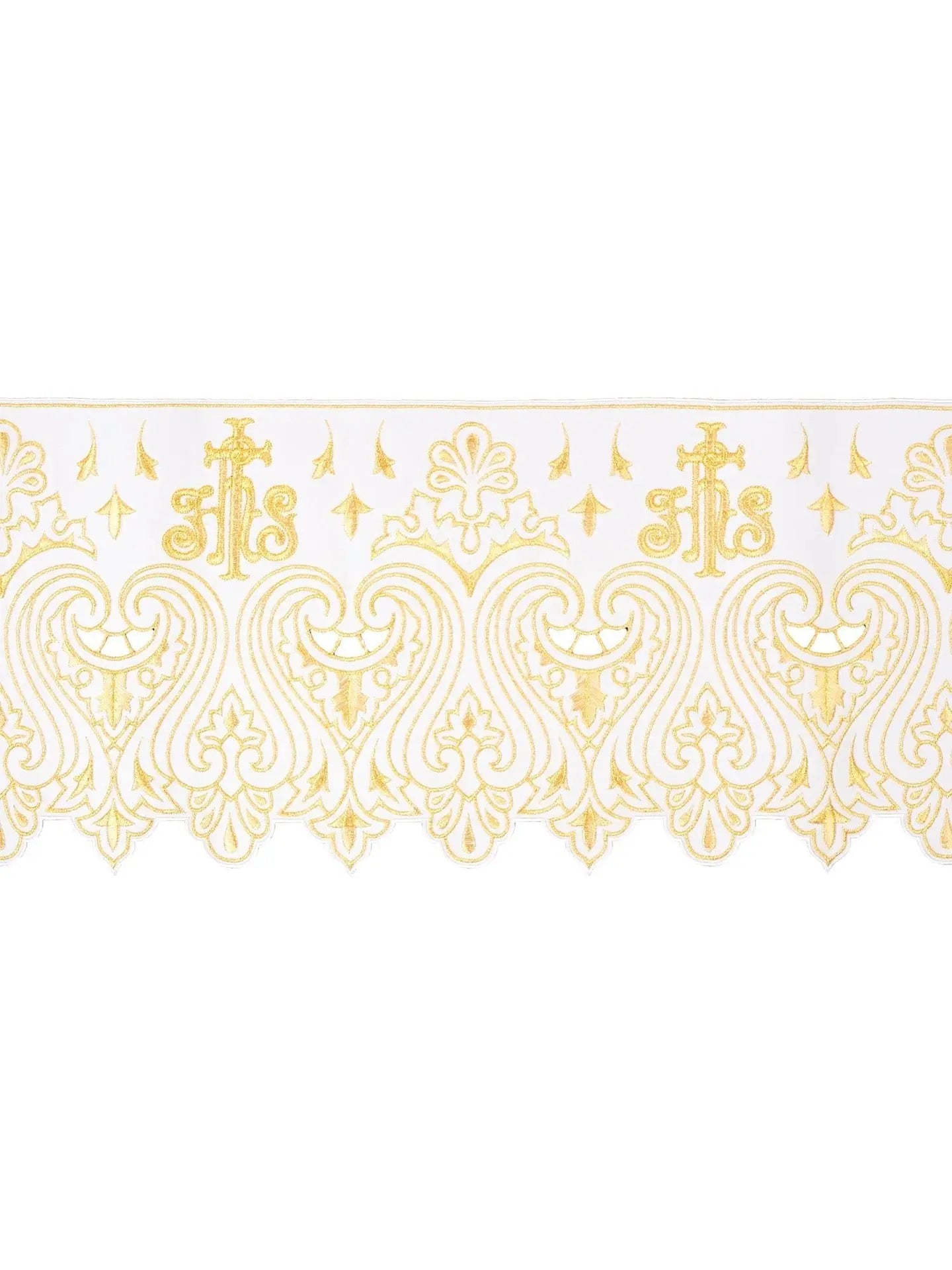 Metro con bordado frontal IHS Blanco