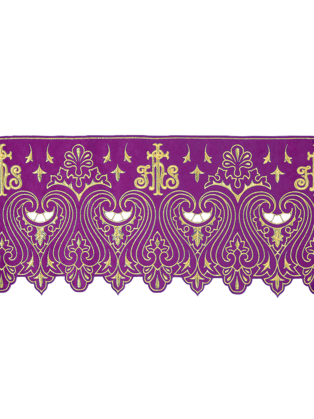 Metraż z haftem czołowym IHS Fioletowy