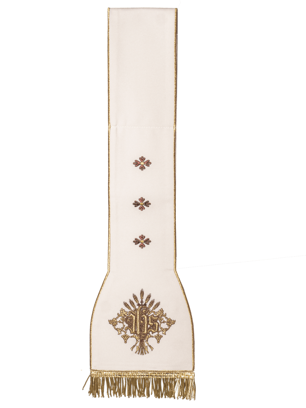 Ornat rzymski haftowany z motywem IHS