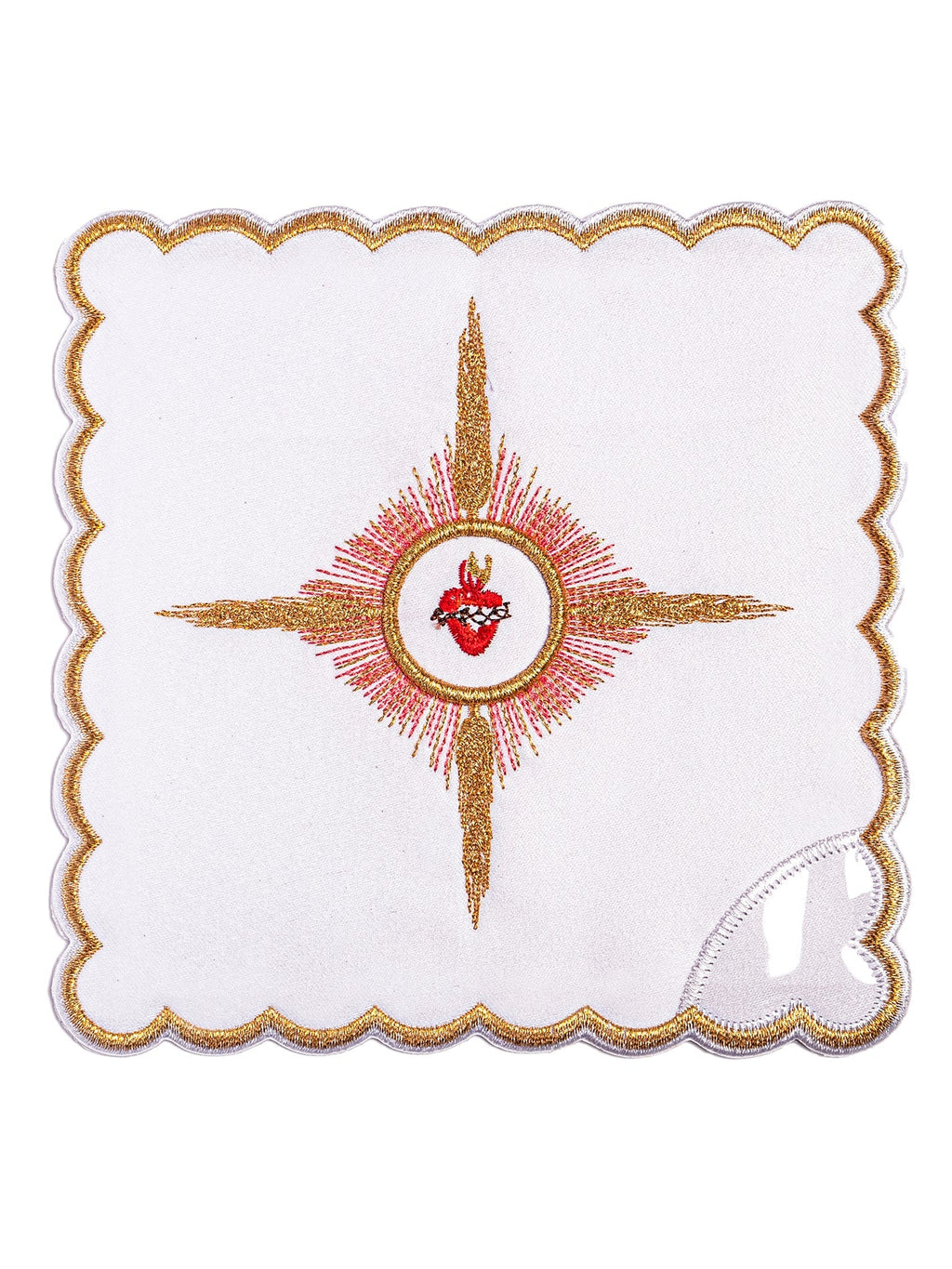 Palka haftowana z symbolem Serca Pana Jezusa