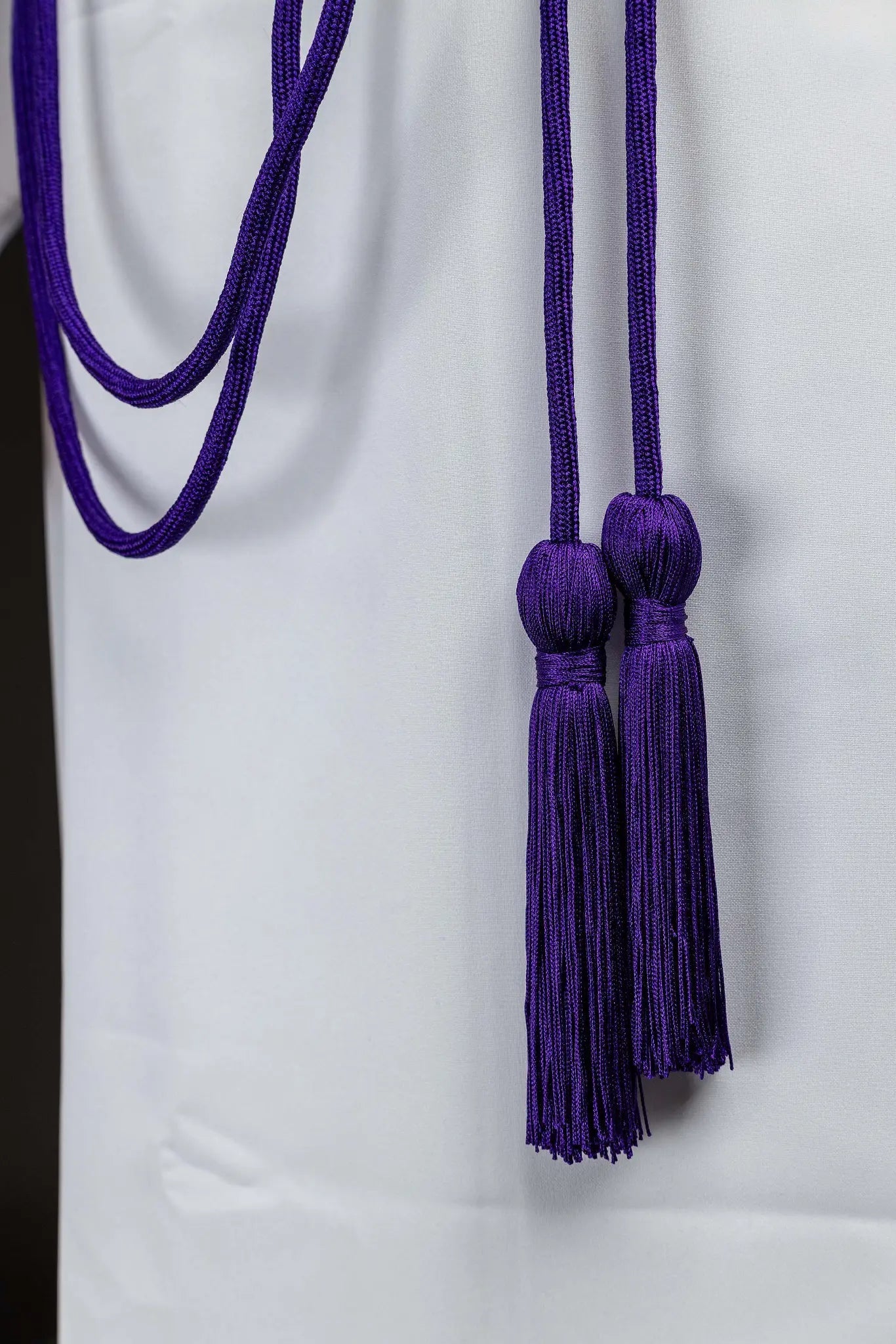 Purple Liturgical Cincture with Tassels - HAFTINA ATELIER