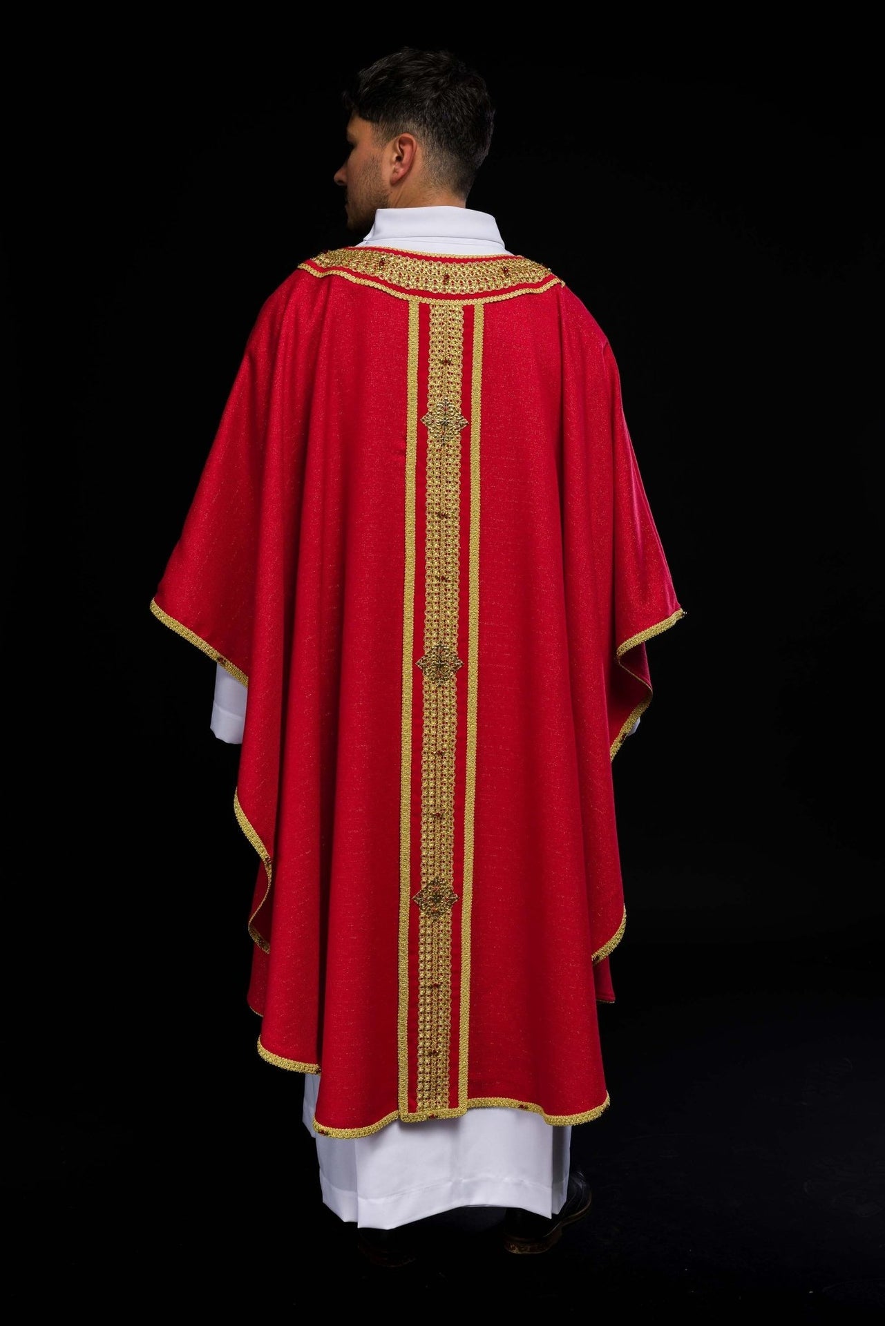 Ręcznie wykonany ornat z naturalnymi kamieniami Handmade 7001