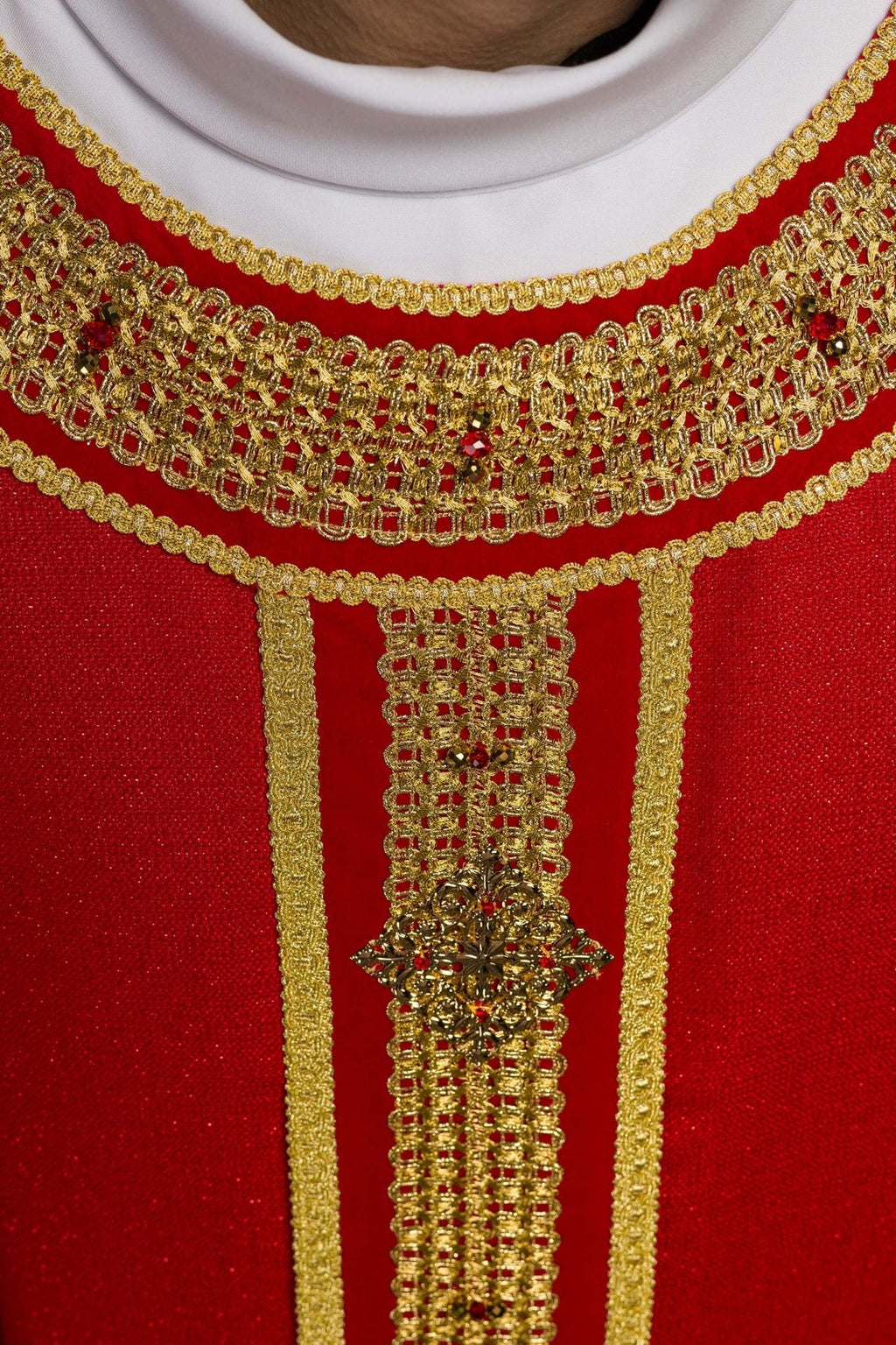 Ręcznie wykonany ornat z naturalnymi kamieniami Handmade 7001