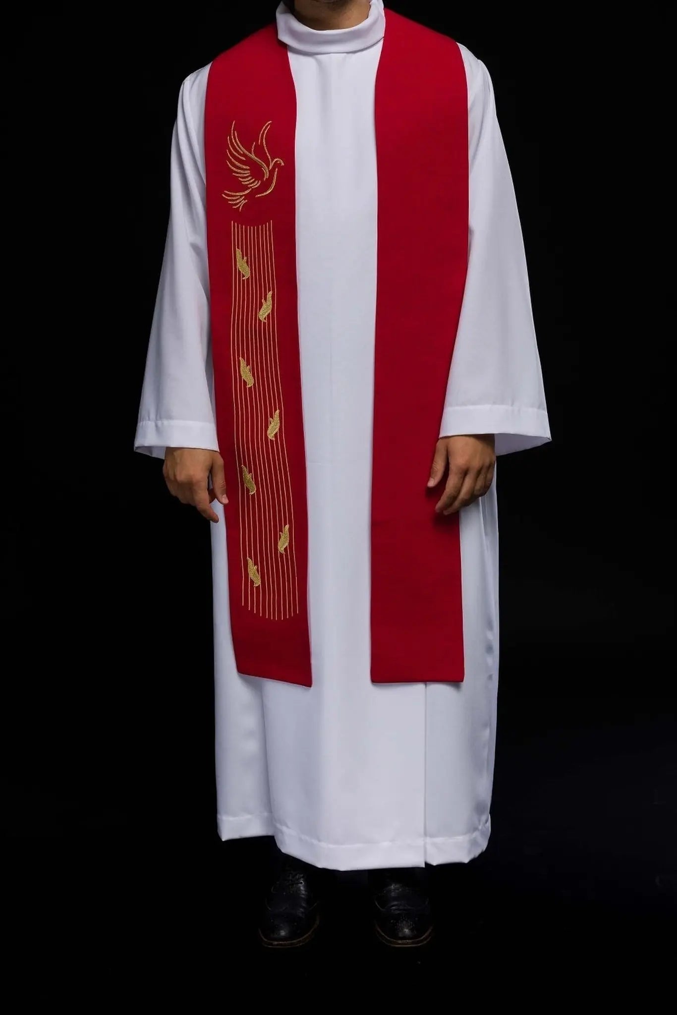 Estola bordada Espíritu Santo Rojo