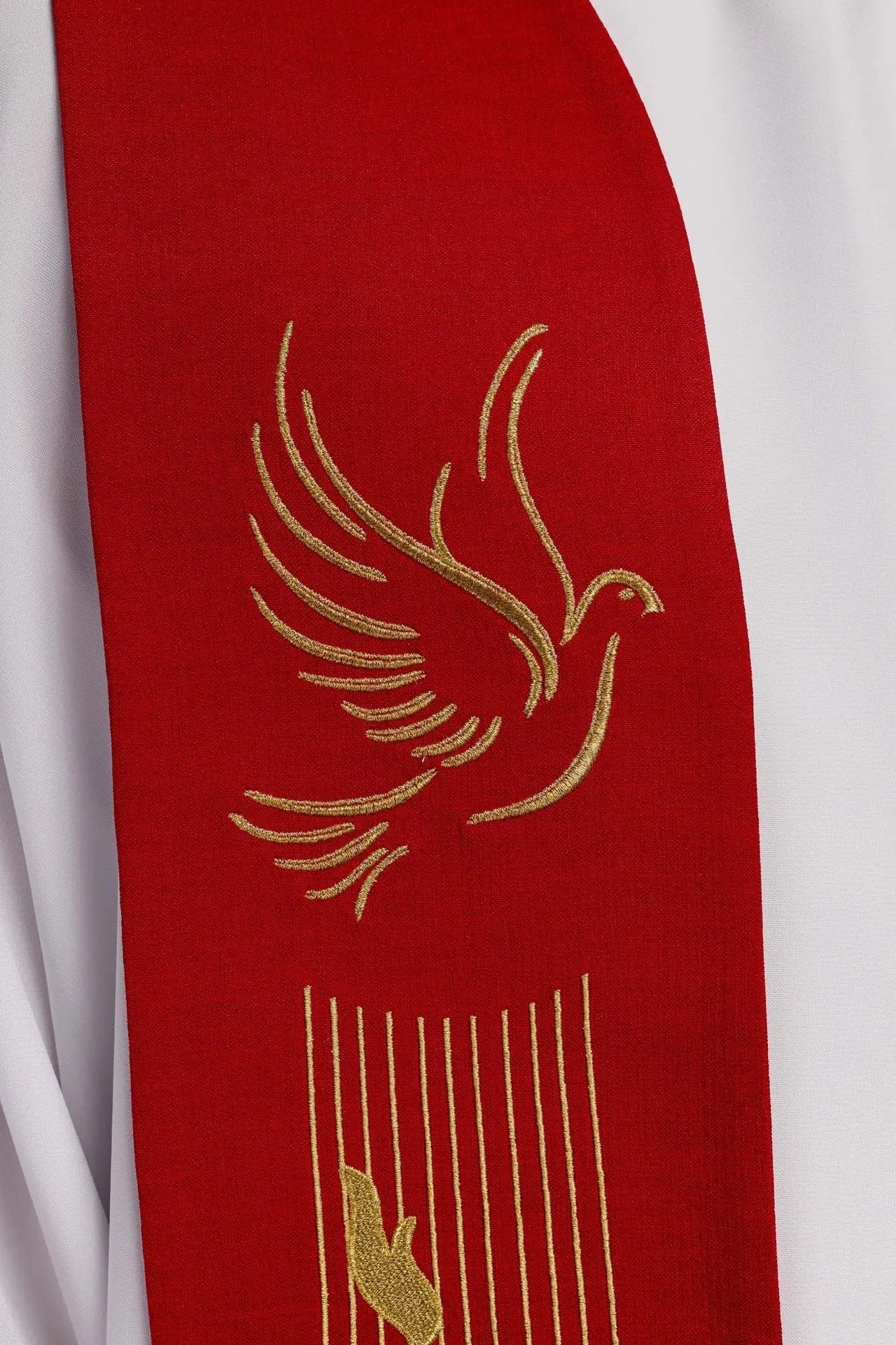 Estola bordada Espíritu Santo Rojo