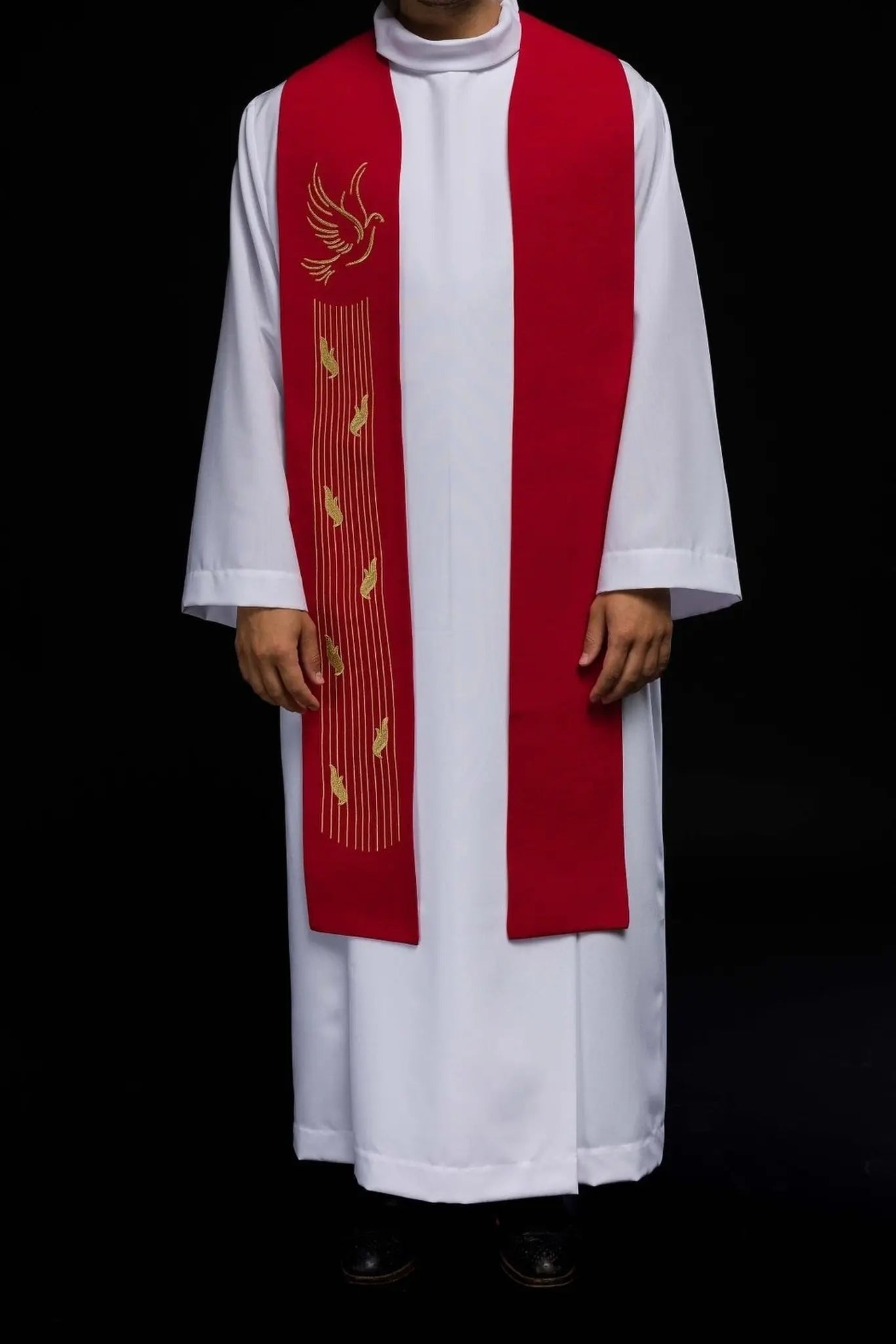 Estola bordada Espíritu Santo Rojo