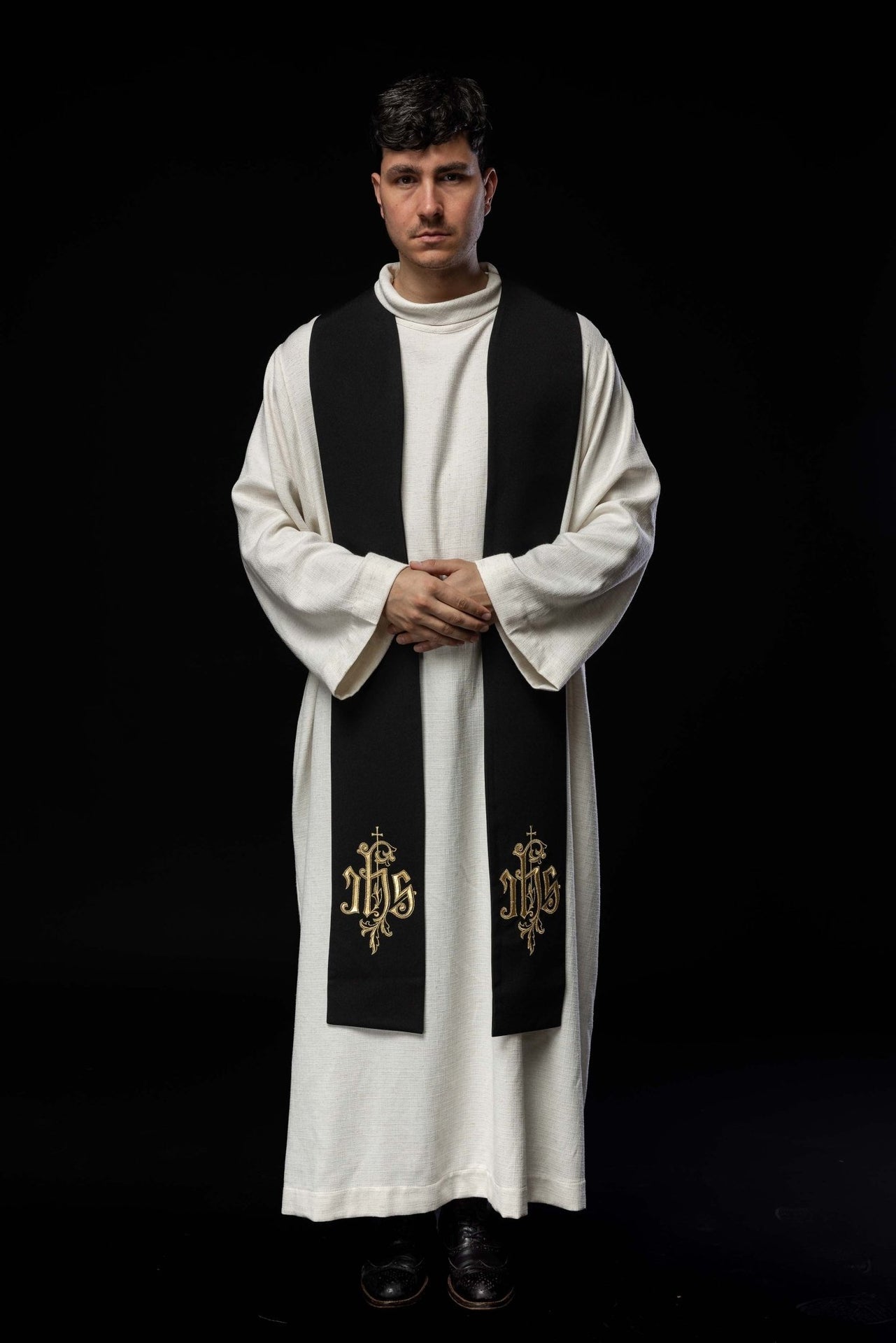 Stuła haftowana IHS