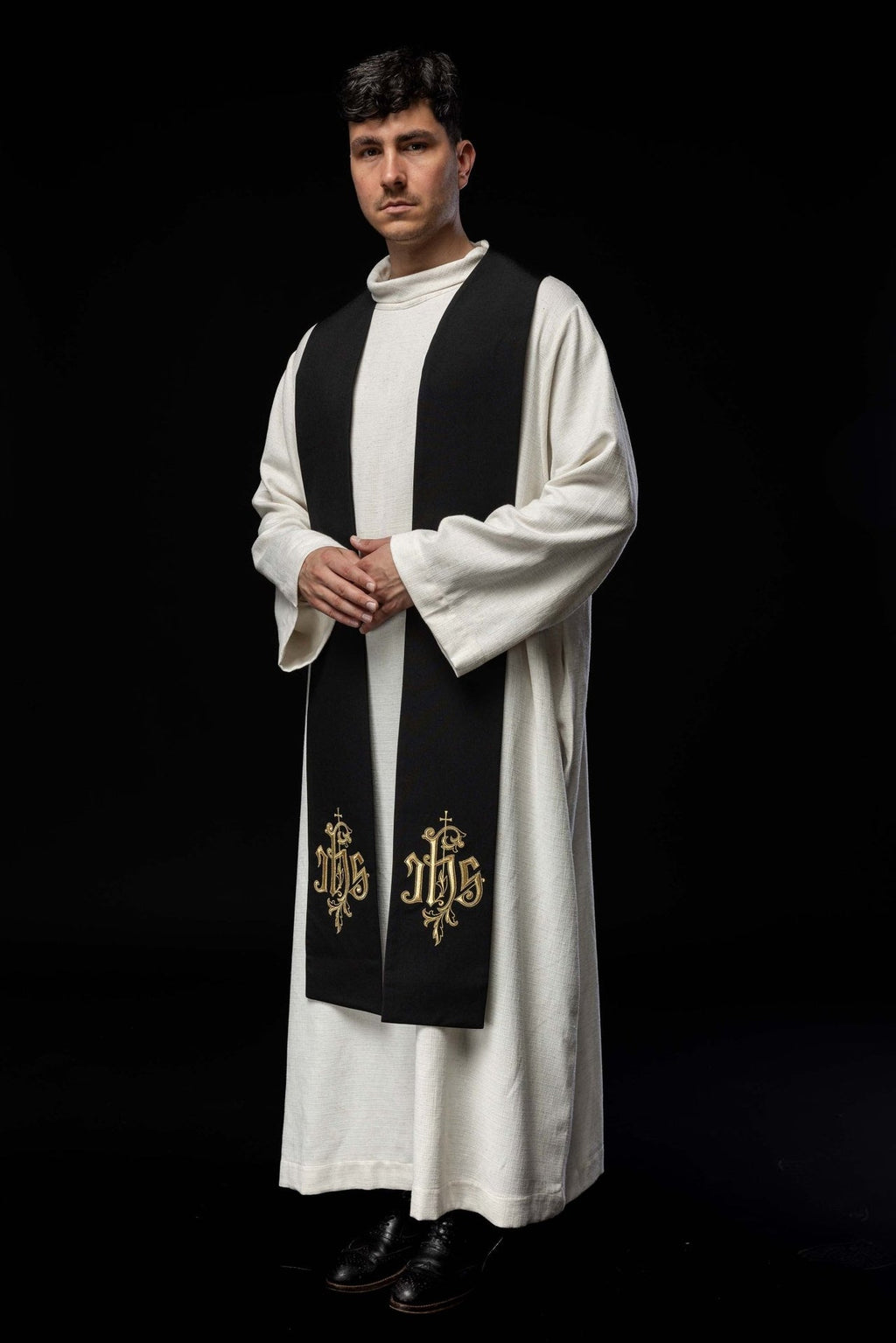 Stuła haftowana IHS