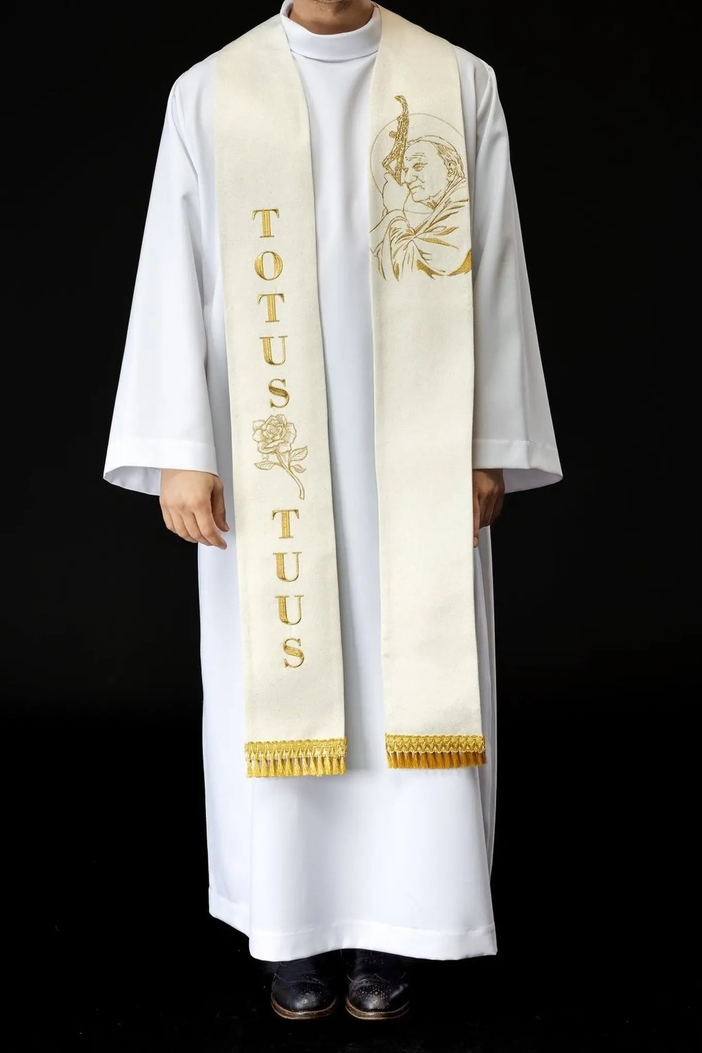 Estola bordada Juan Pablo II
