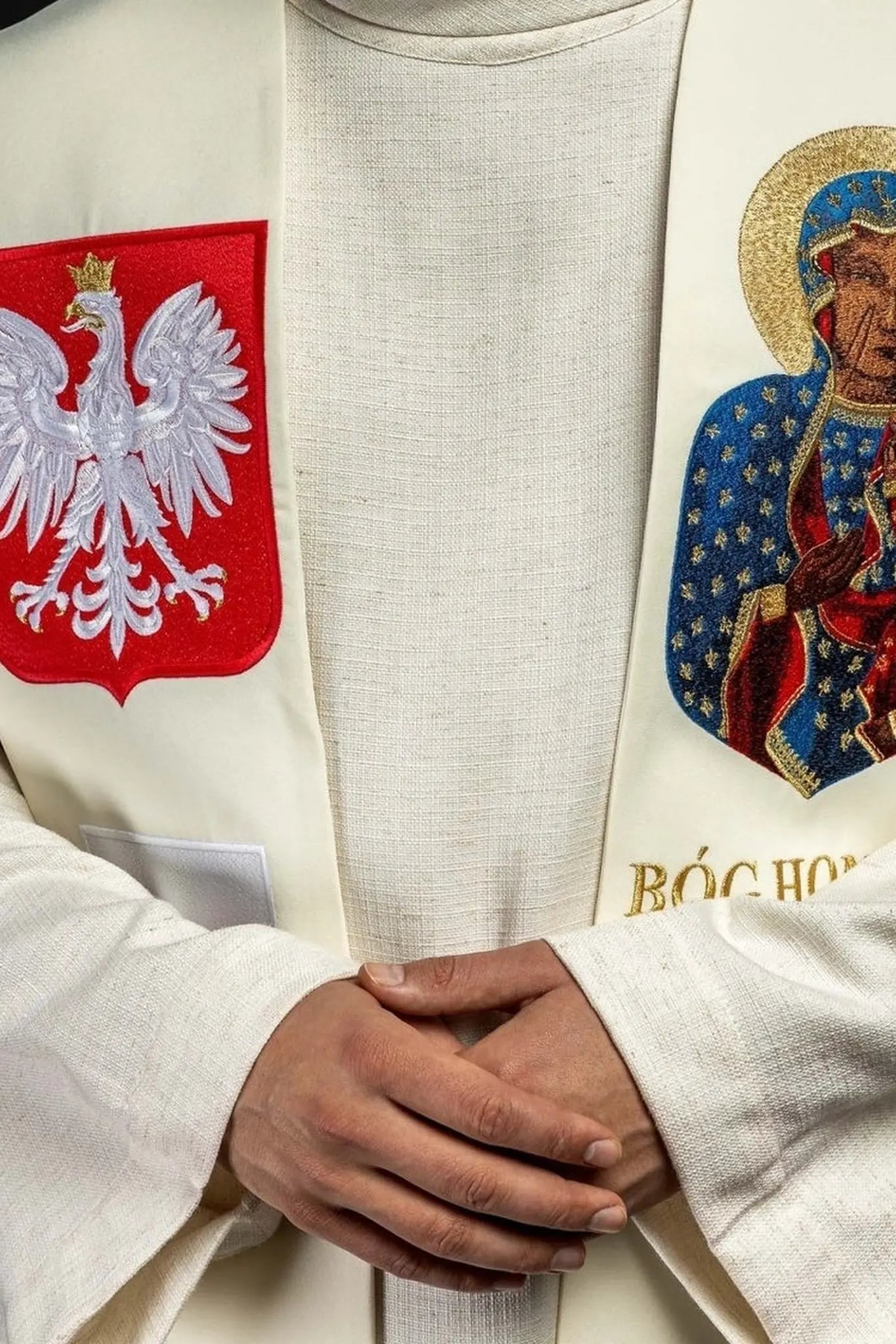 Estola bordada Nuestra Señora de Czestochowa