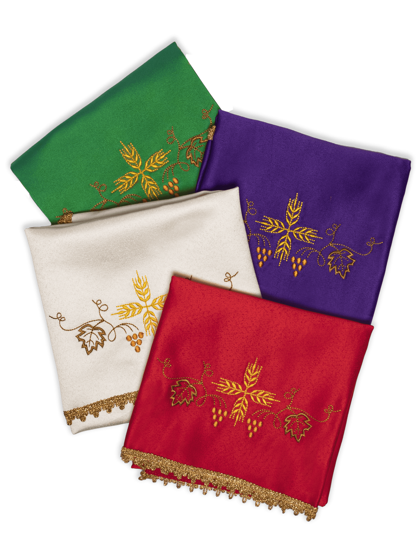 Welon na kielich z złotym wykończeniem