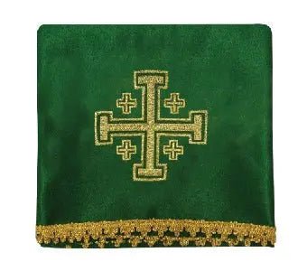 Juego de cuatro velos para cáliz con bordado de Cruz de Jerusalén