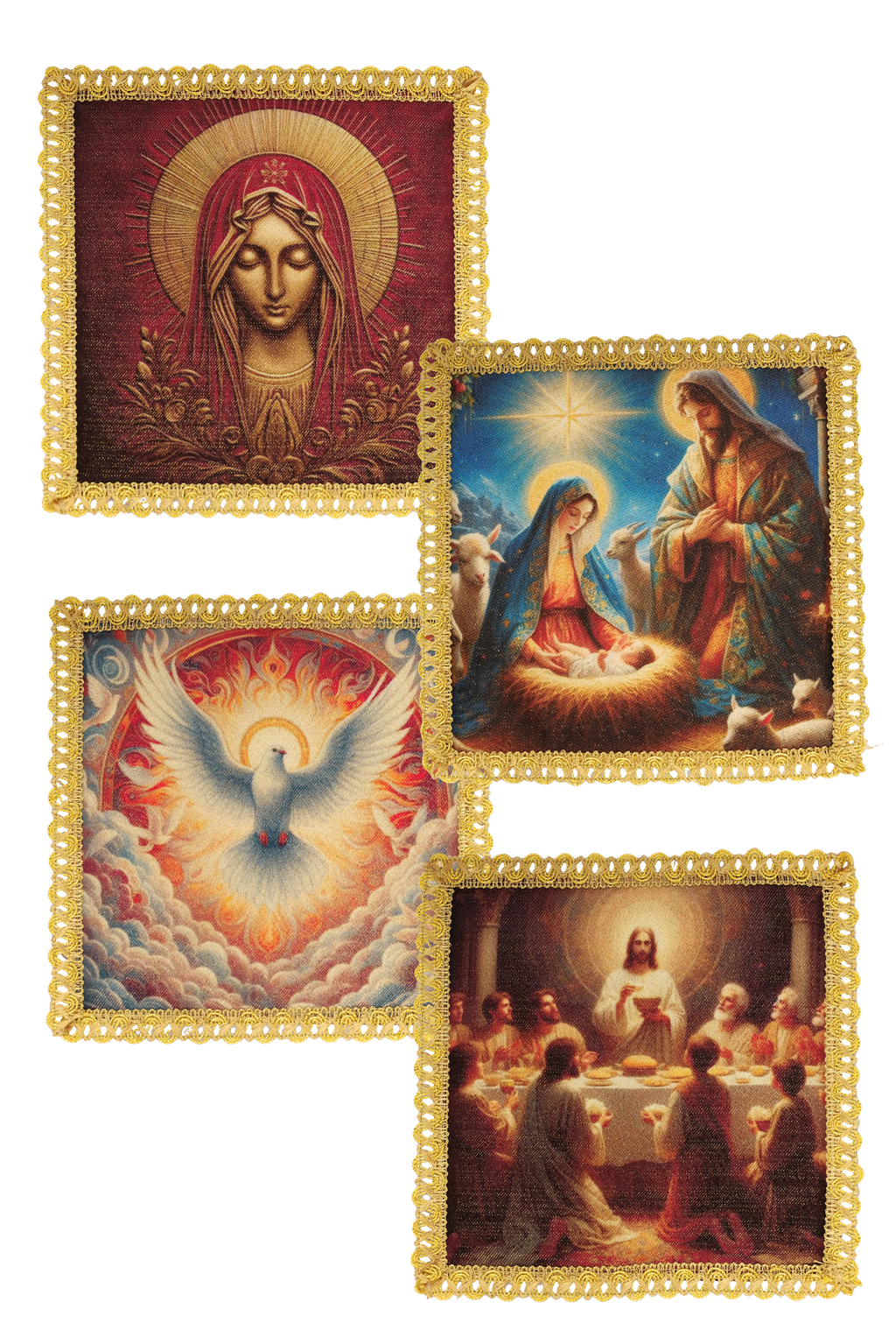 Juego de cuatro estacas para diversas celebraciones litúrgicas