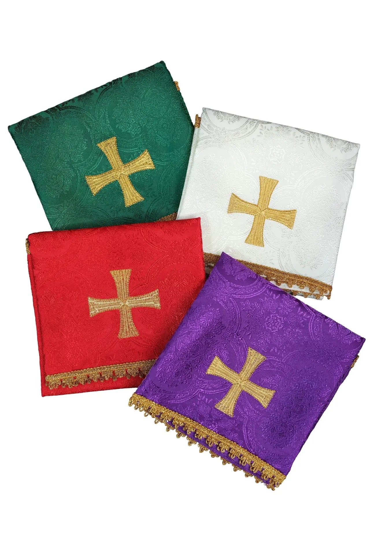 Conjunto de velos para cáliz en cuatro colores litúrgicos