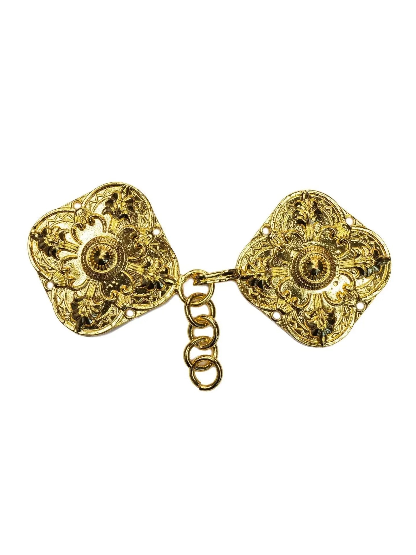 Broche clásico dorado para capa y velo